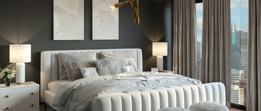Hanging Prints Above a Bed