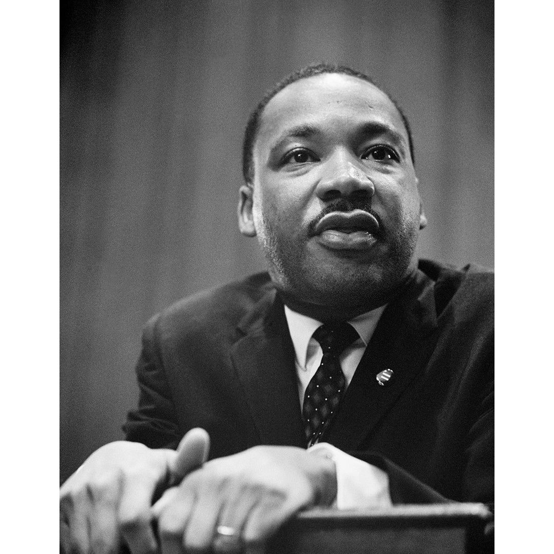 A vintage portrait of Martin Luther King, Jr.
