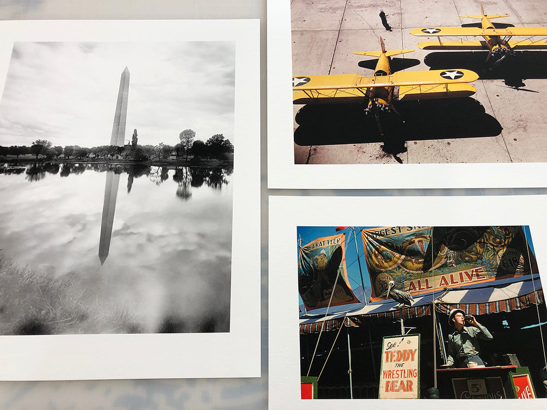 A group of print reproductions of vintage photos on archival paper