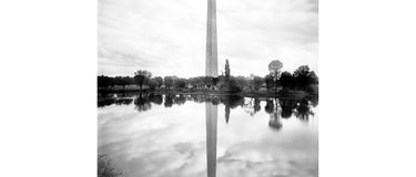 The Washington Monument with reflection