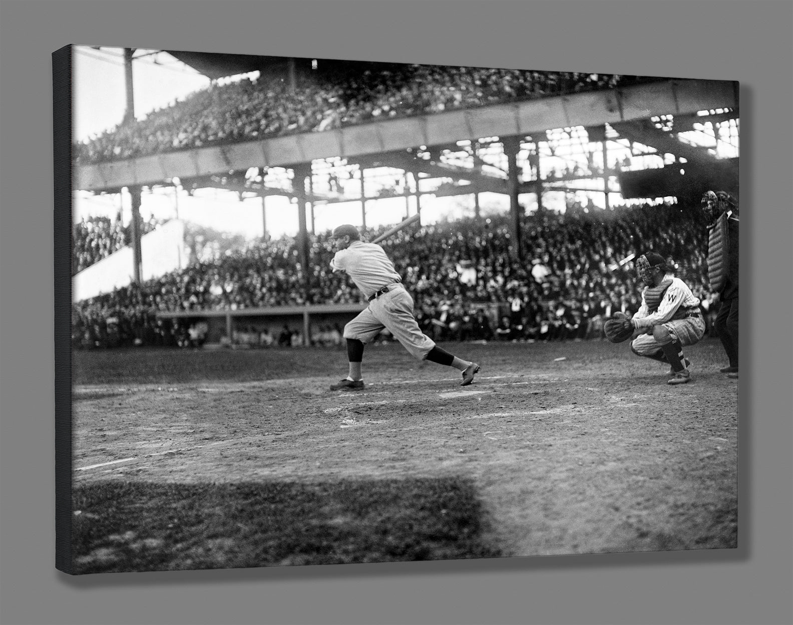 Printing Babe Ruth Babe Ruth at Bat - Vintage Sports Photography - Old Town Print Gallery