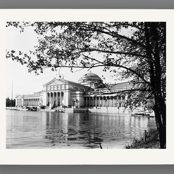 A reproduction print on paper of a vintage Chicago Columbian Expo photograph