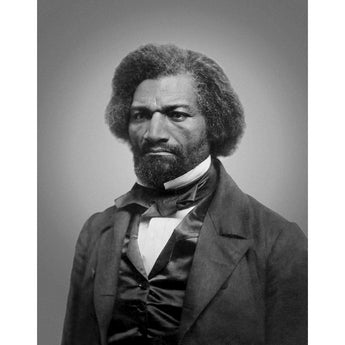 A vintage portrait photograph of Frederick Douglass