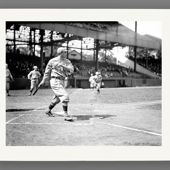 A paper print reproduction of a vintage baseball photograph featuring Harry Hooper