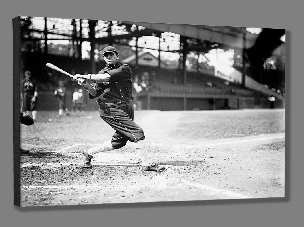 A stretched canvas print of a vintage photo of Harry Lord