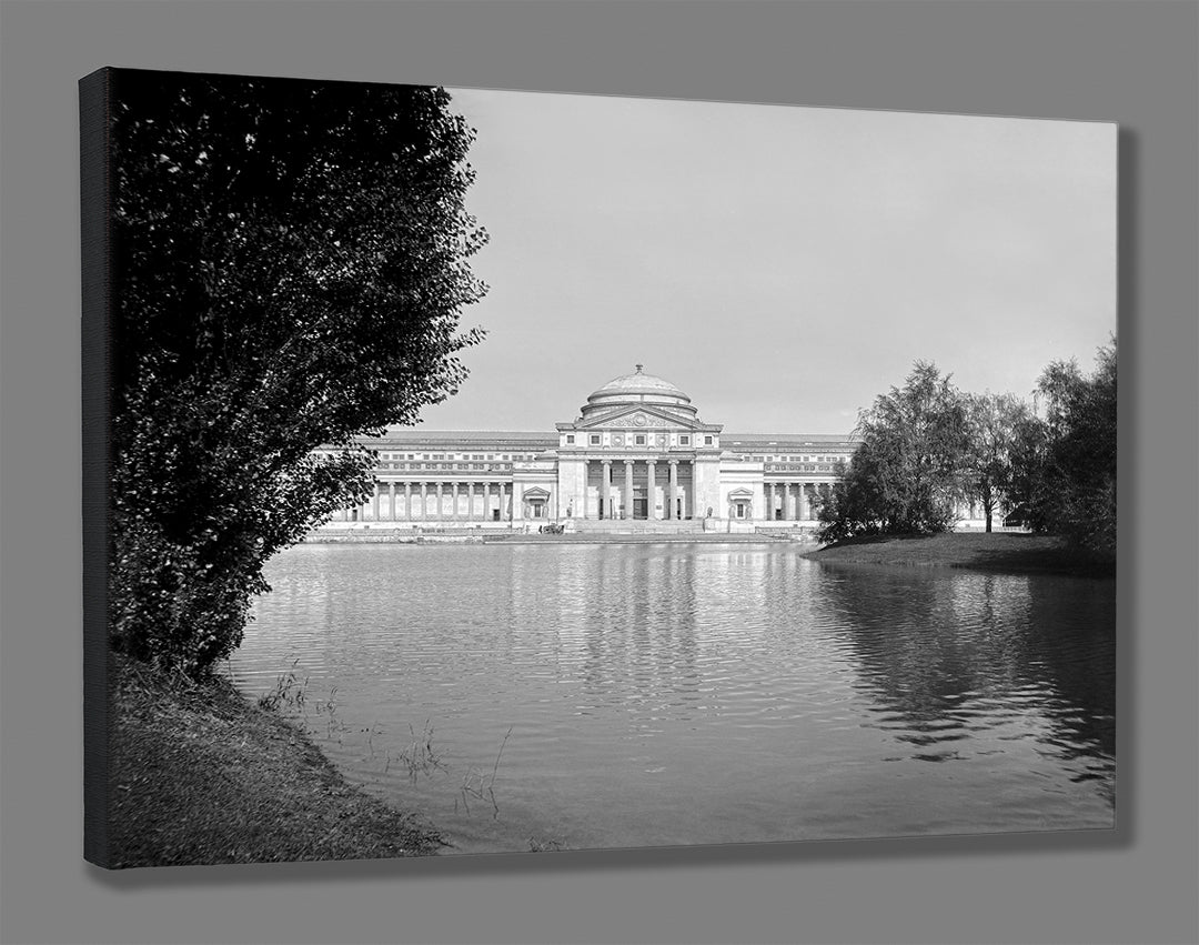 A canvas print of a vintage photograph of Jackson Park in Chicago