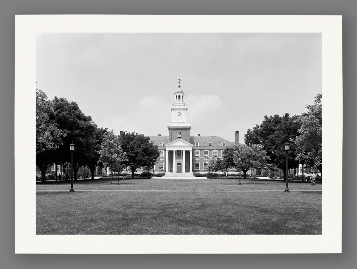 A vintage photo of Johns Hopkins University, printed on fine art paper