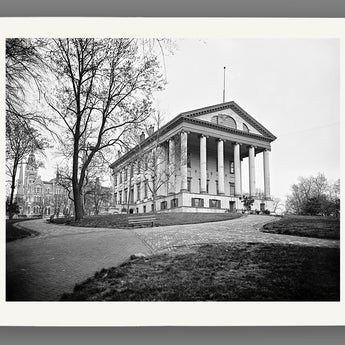 An archival print on paper of the Richmond, Virginia Capitol Building