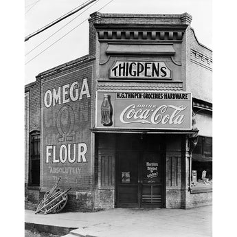 A vintage photograph of a store in Alabama, taken by Walker Evans