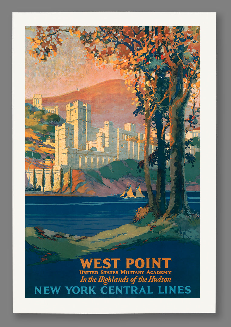 A vintage West Point Military Academy poster, printed on fine art paper