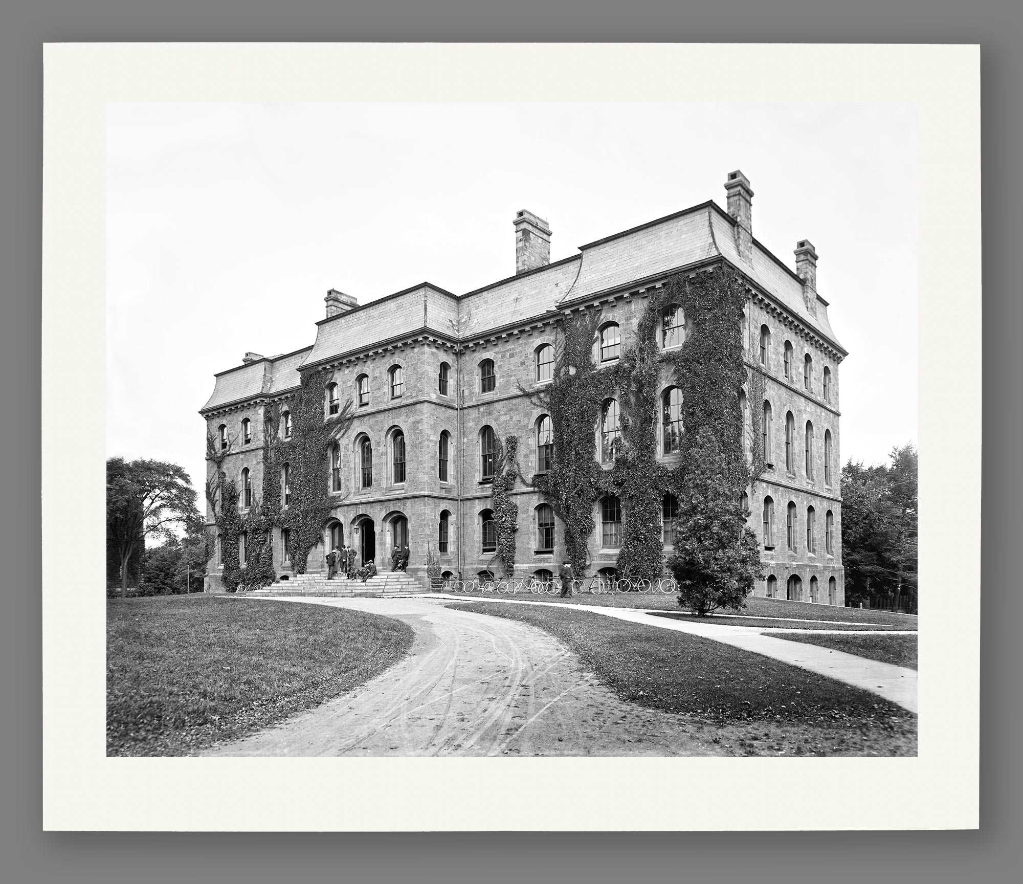 A fine art paper print of a photograph of Anderson Hall in Rochester