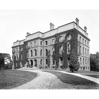 A vintage photograph of Anderson Hall at the University of Rochester