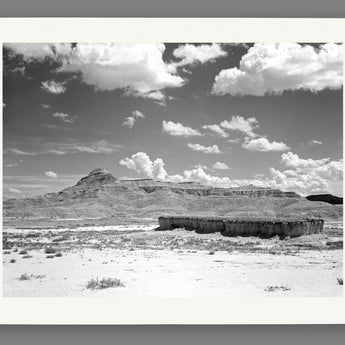 A fine art paper print of a vintage photo of Badlands National Park