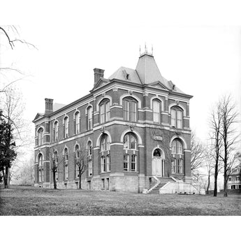 A vintage photograph of the University of Virginia's Brooks Museum