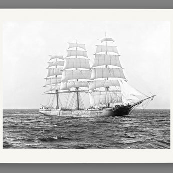 A reproduction print on paper of the St. David on the water