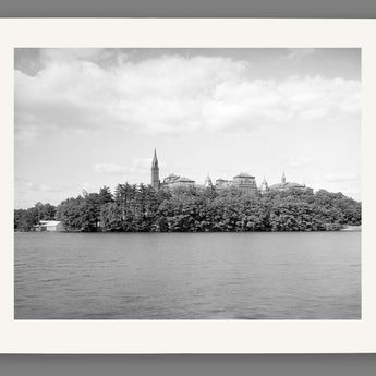 A fine art paper print of College Hall at Wellesley College