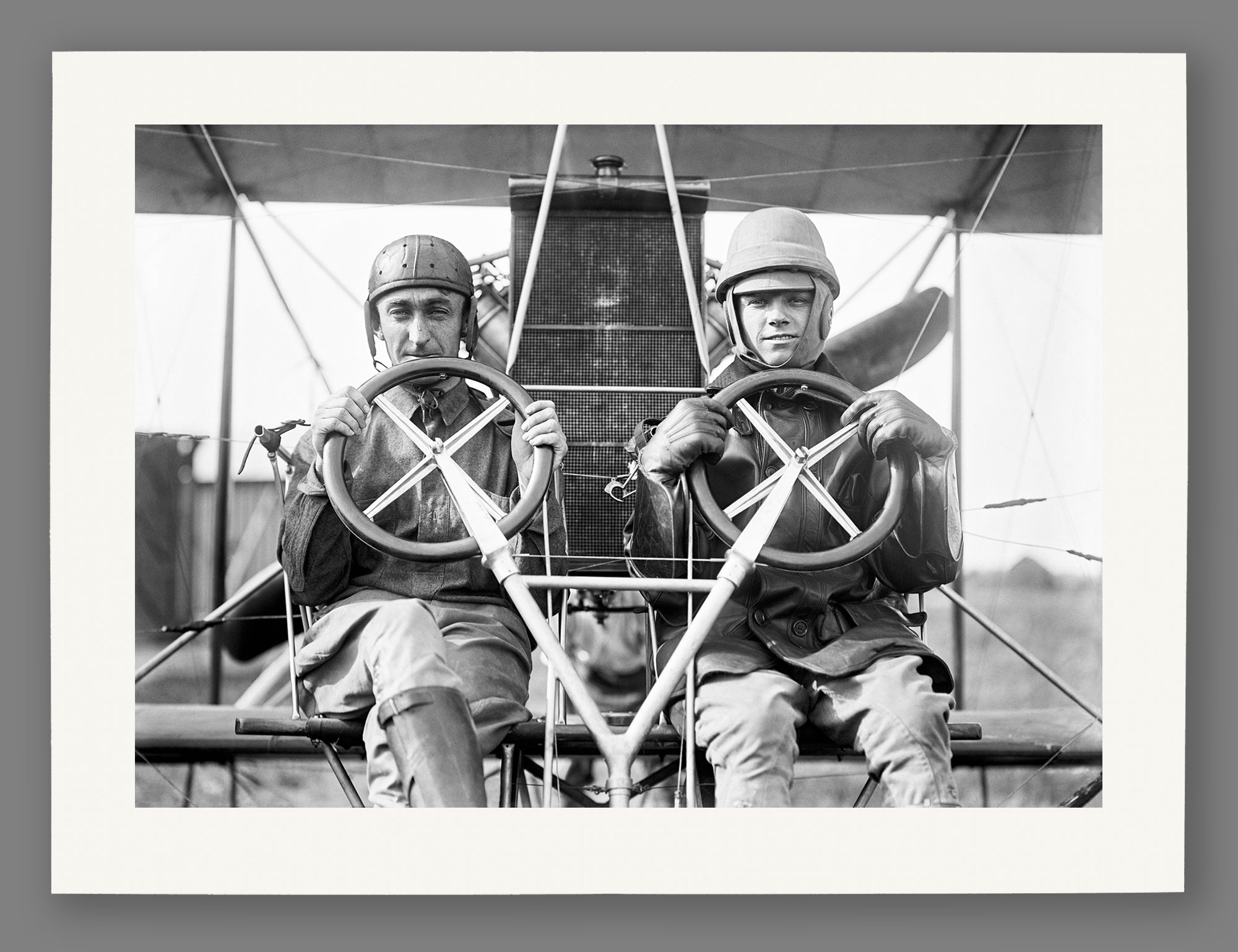 A fine art print on paper of a vintage photograph taken at College Park Aviation Field