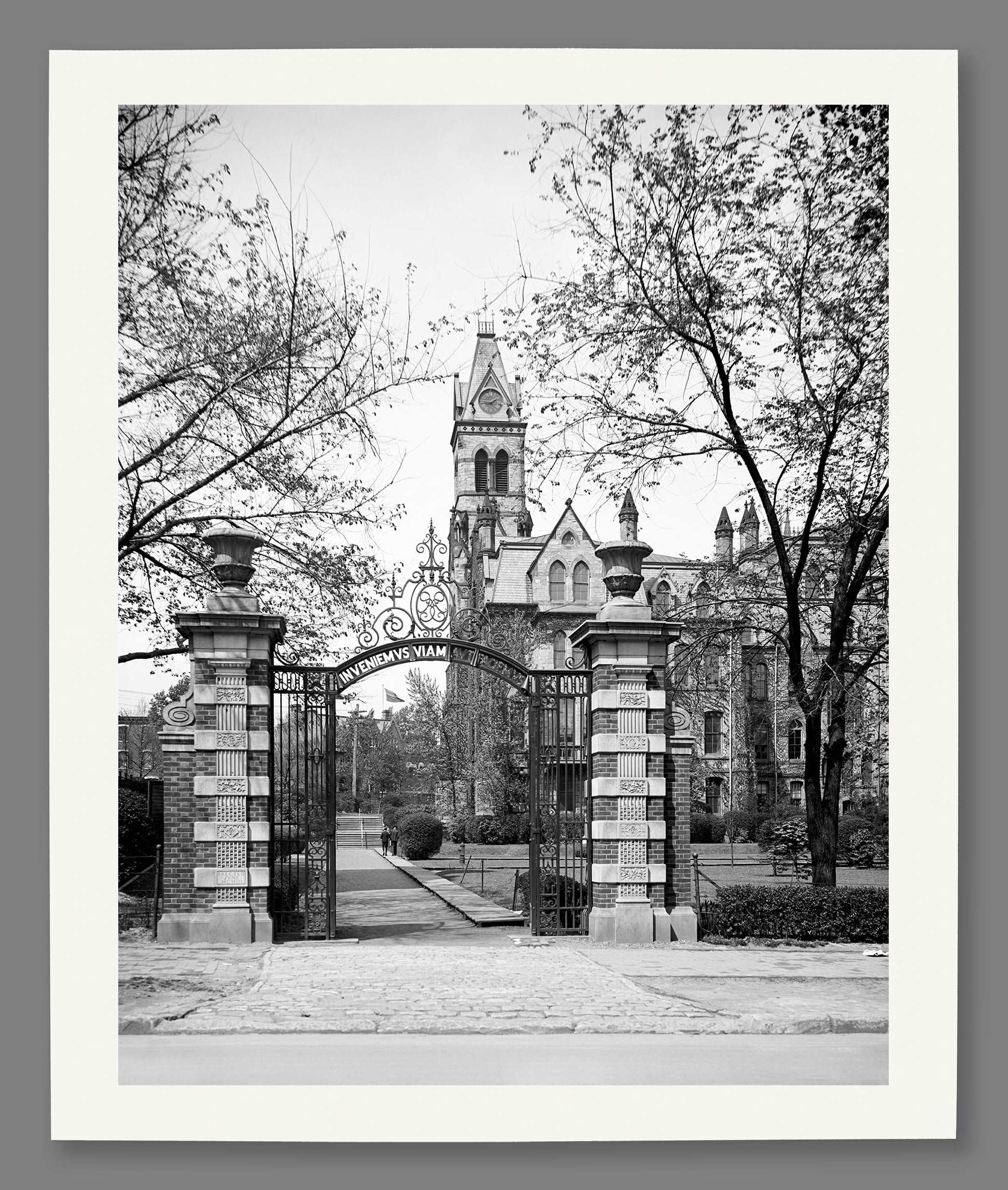 A paper print of vintage photograph of the University of Pennsylvania