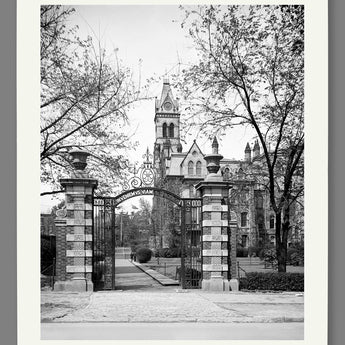 A paper print of vintage photograph of the University of Pennsylvania