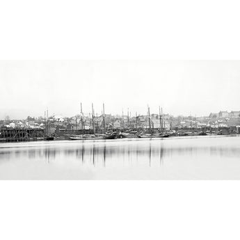 A vintage photograph of the Georgetown Waterfront