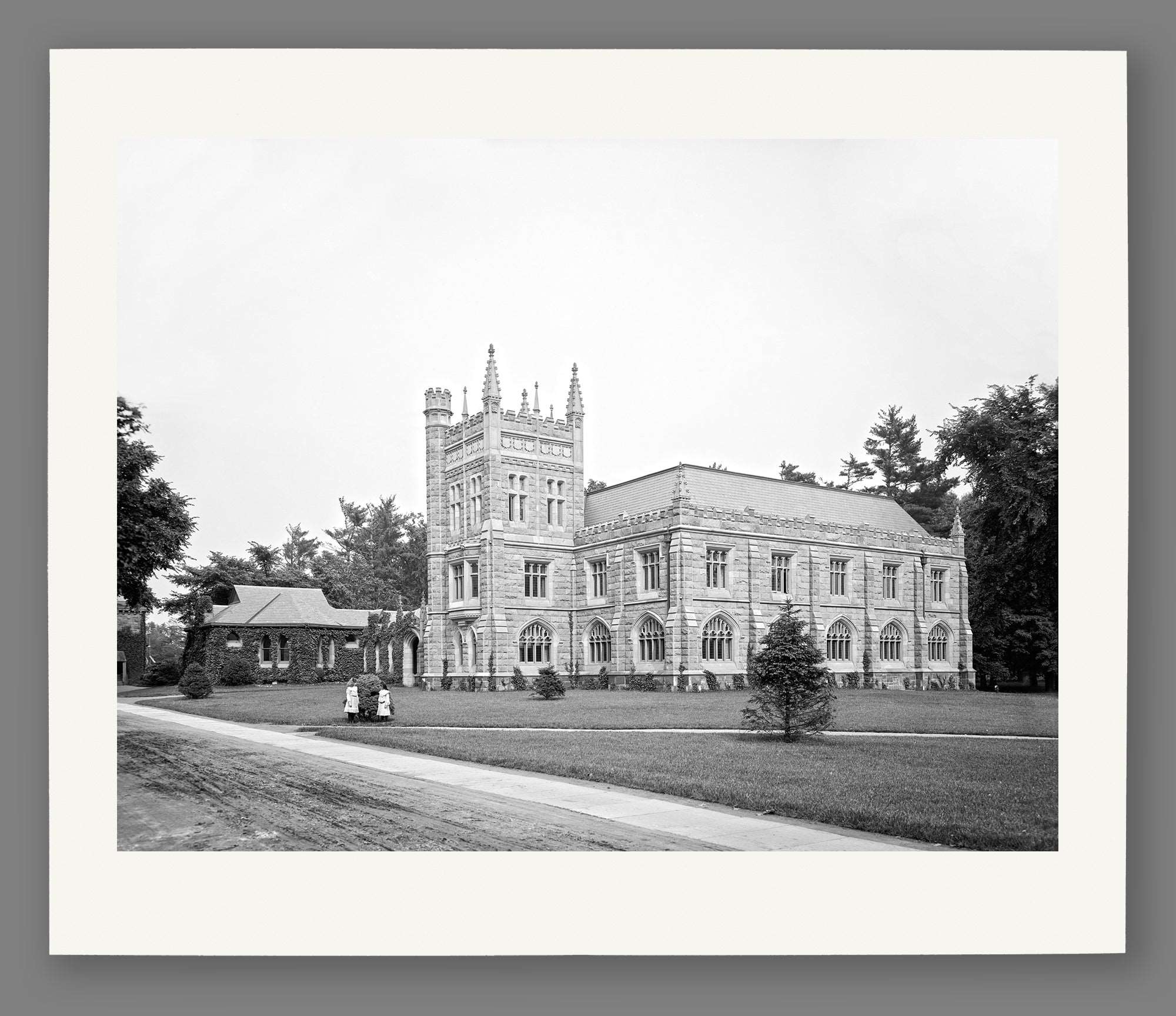 A fine art paper print of a vintage photograph of Princeton University