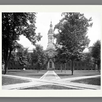 A paper print reproduction of vintage photography of Princeton University