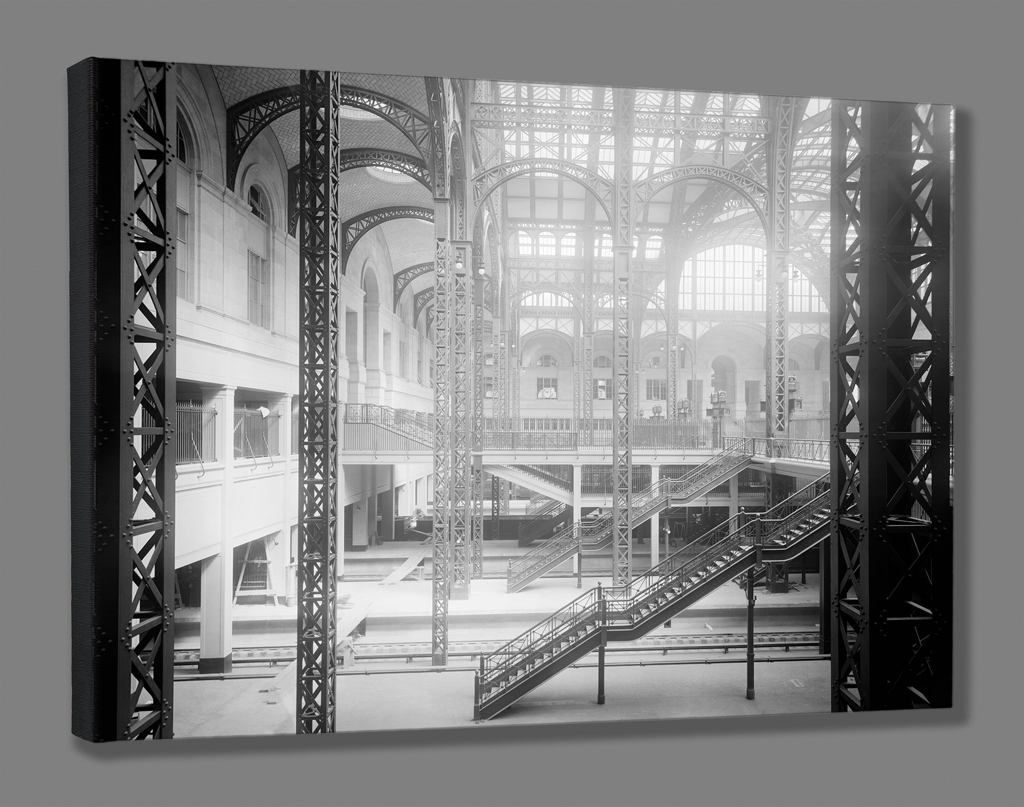 A stretched canvas print of a photograph of Penn Station in New York City