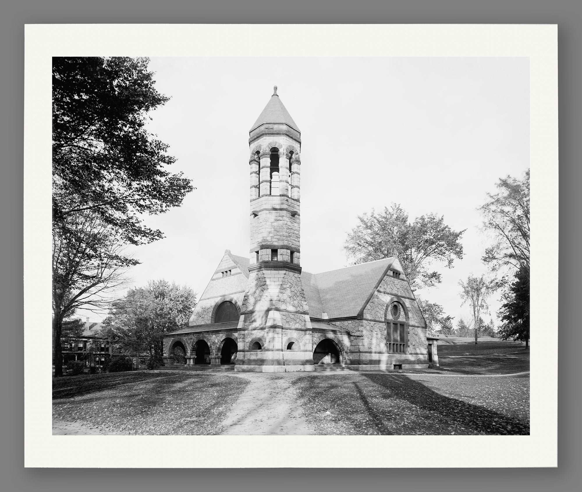 A fine art paper print of a vintage photograph of Dartmouth College