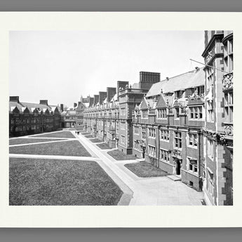 A reproduction print on paper of a vintage photograph of the University of Pennsylvania